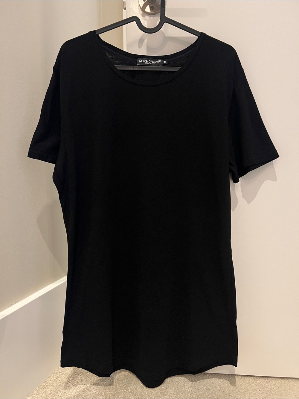 Dolce & Gabbana Black Short-Sleeve Crew Neck Tee